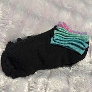Kids Black and Multicolor Socks